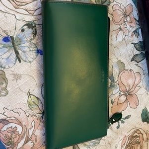 Beautiful emerald green Lodis wallet.